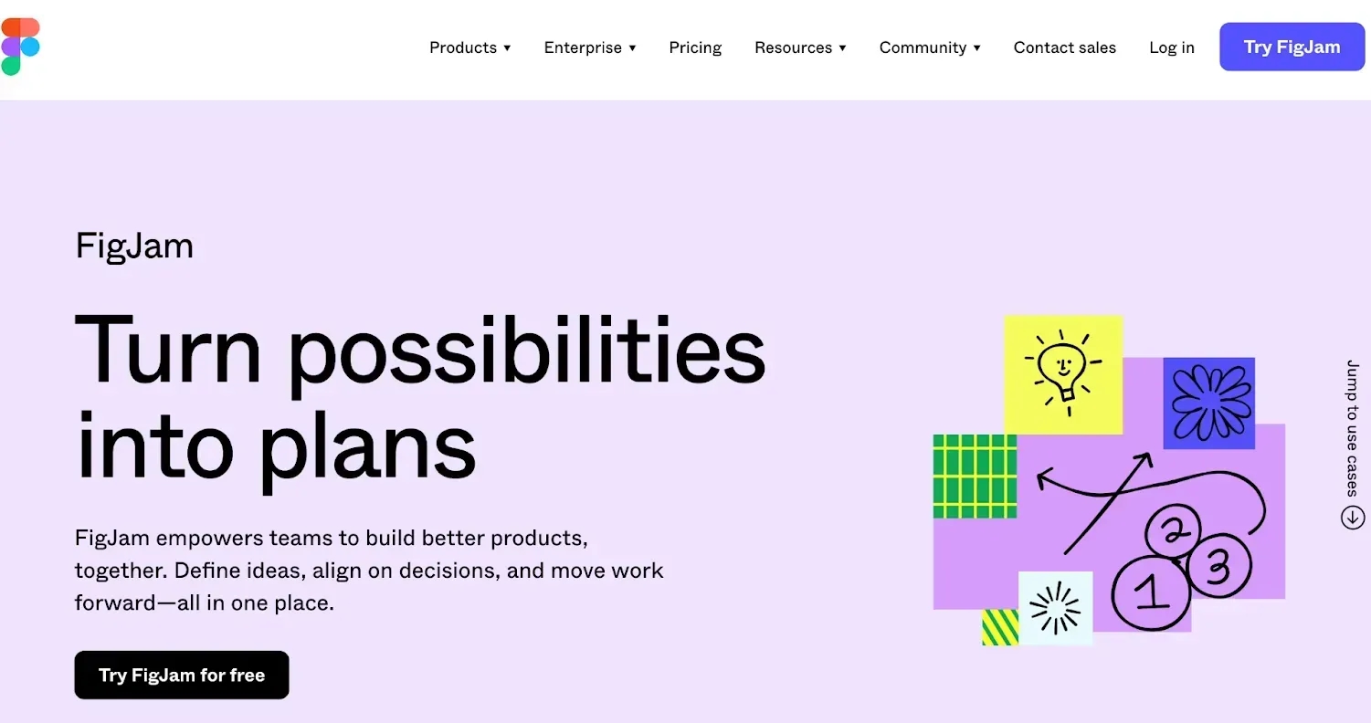 figjam team collaboration software homepage